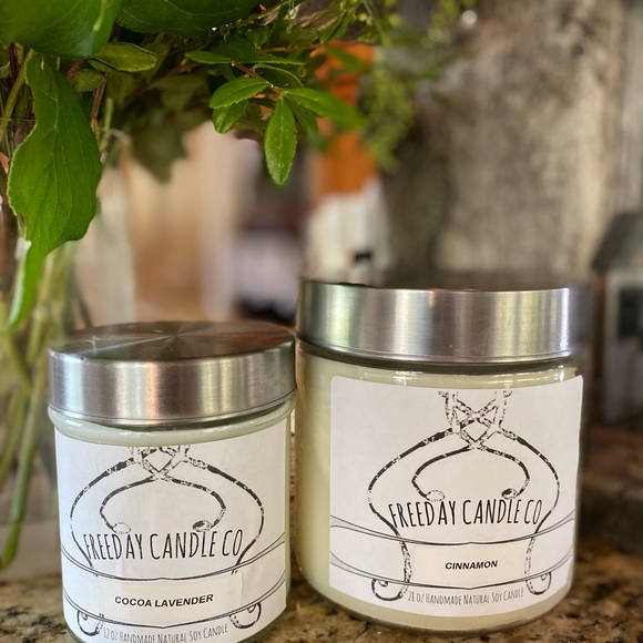 12oz Homemade Natural Soy Candle - White Fir Peach - Picture 5 of 6